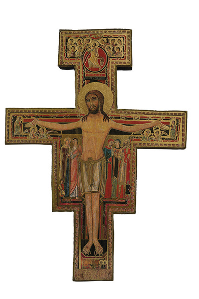 Image de Saint François d'Assise - Croix 22x18 cm -  155.77