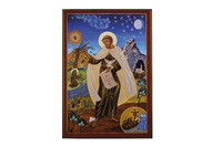 Image de Saint François d'Assise - Icône classique 27,4x18,1 cm -  1284.36