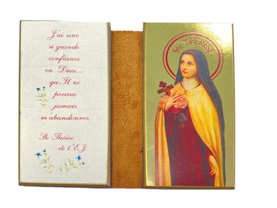 Image de Sainte Thérèse - Diptyque 8x15 cm -  217.F3