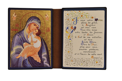 Image de Marie qui aime l'humanité - Diptyque 13x19 cm -  143.F9