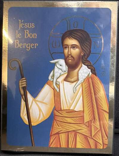 Image de Le Bon Berger - Icône tradition 14x10.6 cm - 547.42
