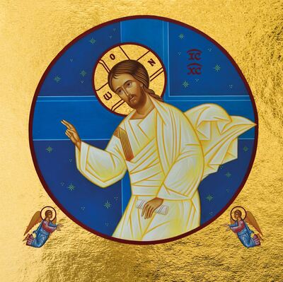 Image de Le Christ Bénissant - Mini icône autocollante 8.1x8.1 cm - 618.13