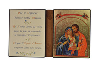 Image de La Sainte Famille/Bénédiction maison - Diptyque 13x19 cm -  883.F9