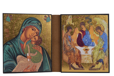 Image de Notre Dame de l'Espérance/La Trinité - Diptyque 13x19 cm -  364.F9