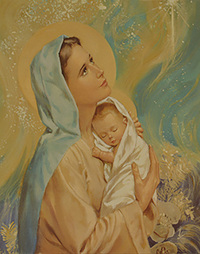 Image de Vierge des Pauvres - Icône classique 17,5x13 cm -  720.23