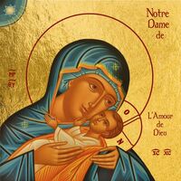 Image de Notre-Dame de l’Amour de Dieu - Icône dorée à la feuille 13x13 cm - 998.64
