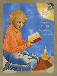 Picture of Petit garçon en Prière - Icône tradition 14x10.6 cm - 464.42