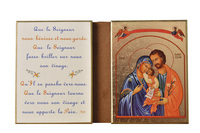 Image de La Sainte Famille/Bénédiction maison - Diptyque 11x18 cm -  883.F4