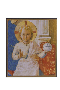 Image de L'Emmanuel Enfant Jésus - Mini icône autocollante 8x7 cm -  165.13