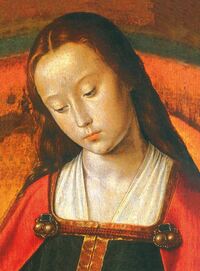 Image de Vierge du Maître de Moulins - Icône classique 14,8x10,6 cm -  821.72