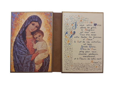 Image de Vierge de la Lumière - Diptyque 11x18 cm -  742.F4