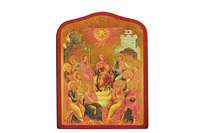 Image de La Pentecôte XVIII - Icône dorée à la feuille 24x19,5 cm -  152.68