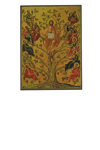 Image de Christ Arbre de Vie - Icône classique 13x10,6 cm -  745.72