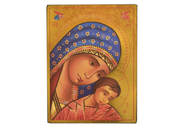 Image de Vierge du mont Kykkos - Mini icône autocollante 7x5 cm -  104.11