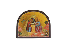 Image de La Sainte Famille - Icône dorée à la feuille 14,9x16 cm -  141.67