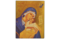Image de Notre Dame des Bénédictions - Icône dorée à la feuille 15,5x11,8 cm -  139.64