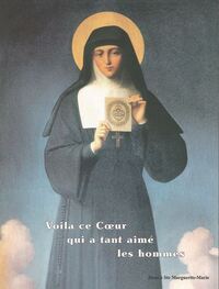Image de Sainte Marguerite-Marie - Mini icône autocollante 5x7 cm - 422.11