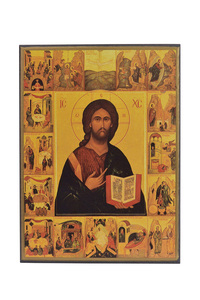 Image de Christ des 7 sacrements - Icône classique 39,5x28,5 cm -  611.37