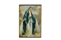Image de La Vierge de la Médaille Miraculeuse - Mini icône autocollante 7x5 cm -  201.11