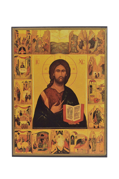 Image de Christ des 7 sacrements - Icône classique 13,7x10,6 cm -  611.72
