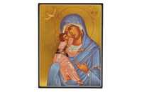 Image de Notre Dame de l'Esprit Saint - Icône dorée à la feuille 19,7x14,9 cm -  126.67