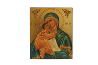 Image de Notre Dame du Bel Amour - Mini icône autocollante 8x7 cm -  140.13