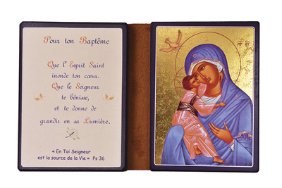Image de Notre Dame de l'Esprit Saint - Diptyque 13x19 cm -  126.F9