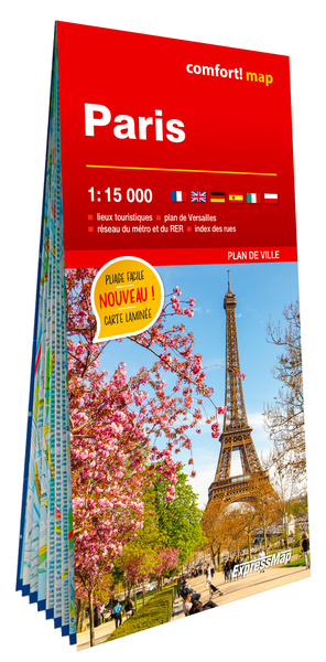 Picture of Paris 1/15.000 (carte grand format laminée - plan de ville)
