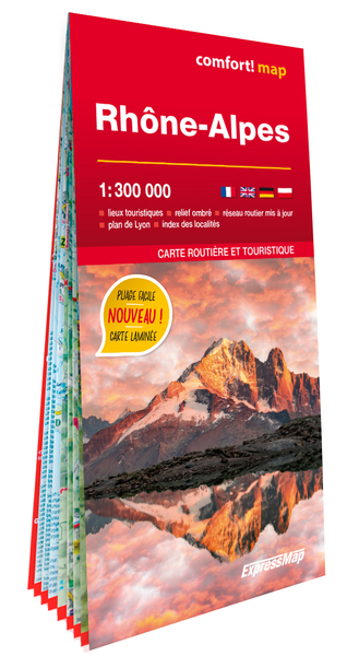 Picture of Rhône-Alpes 1/300.000 (carte grand format laminée)