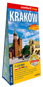 Picture of Cracovie 1/22.000 (carte grand format laminée - plan de ville). Cracow. Kraków