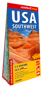 Picture of États-Unis d'Amérique. Sud Ouest 1/1.350.000 (carte grand format laminée). USA Southwest