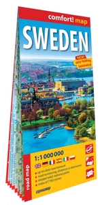 Image de Suède 1/1.000.000 (carte grand format laminée). Sweden