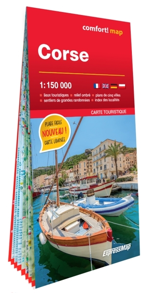 Image de Corse 1/150.000 (carte grand format laminée)