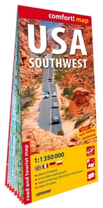 Picture of États-Unis d'Amérique. Sud Ouest 1/1.350.000 (carte grand format laminée). USA Southwest