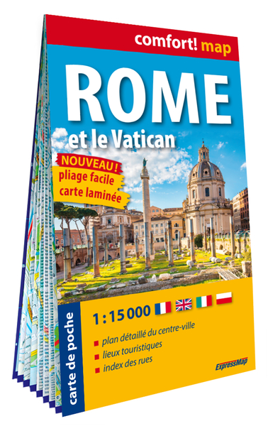 Image de Rome et le Vatican 1/15.000 (carte poche format laminée - plan de ville)