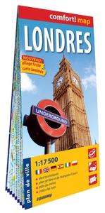 Image de Londres 1/17.500 (carte grand format laminée - plan de ville). London