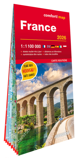 Picture of France 2026 1/1.100.000 (carte grand format laminée)