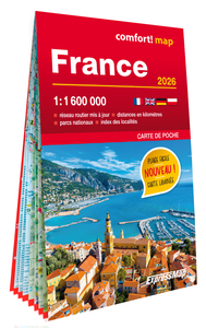 Image de France 1/1.600.000 (carte poche format laminée)