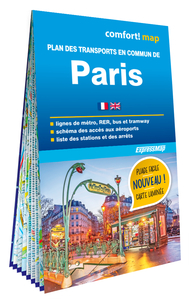Image de Plan des transports en commun de Paris (carte format poche laminée - plan de ville)