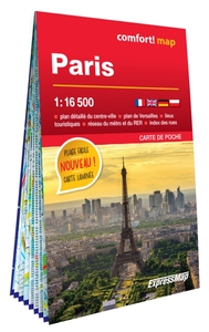 Picture of Paris 1/16.500 (carte laminée format poche - plan de ville)