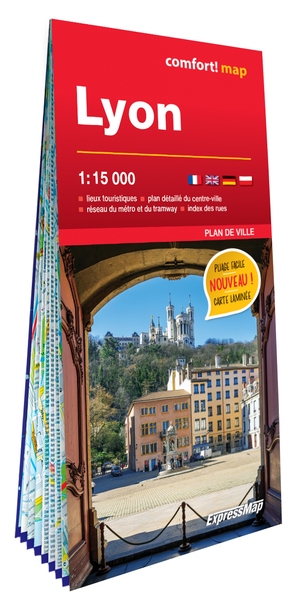 Picture of Lyon 1/15.000 (carte grand format laminée - plan de ville)