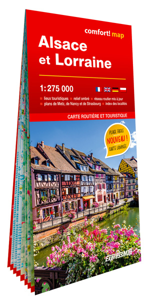 Picture of Alsace et Lorraine 1/275.000 (carte grand format laminée)