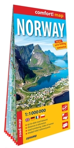 Image de Norvège 1/1.000.000 (carte grand format laminée). Norway