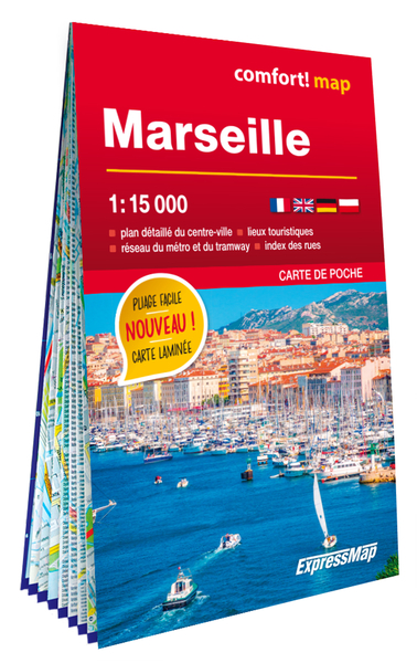 Image de Marseille 1/15.000 (carte format poche laminée - plan de ville)