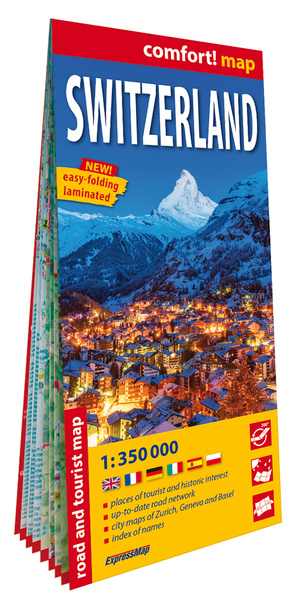 Picture of Suisse 1/350.000 (carte grand format laminée). Switzerland