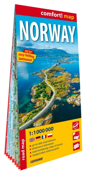Picture of Norvège 1/1.000.000 (carte grand format laminée). Norway