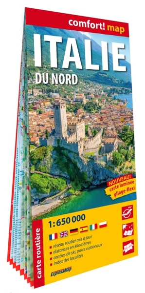 Picture of Italie du Nord 1/650.000 (carte grand format laminée)