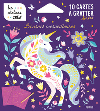 Image de 10 cartes à gratter - Licornes merveilleuses