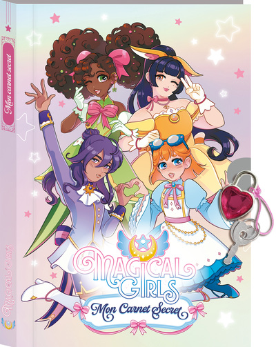 Image de Mon carnet secret holographique - Magical Girls (avec un cadenas joyau)