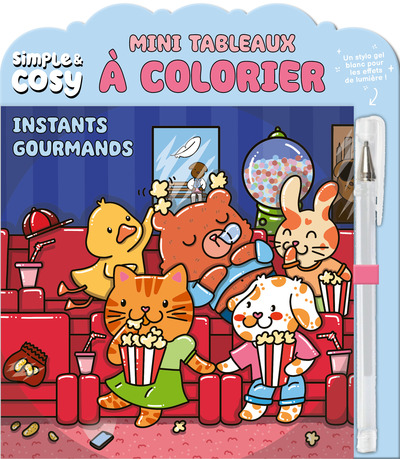 Picture of Mini Tableaux cosy à colorier - Instants gourmands (avec stylo gel)